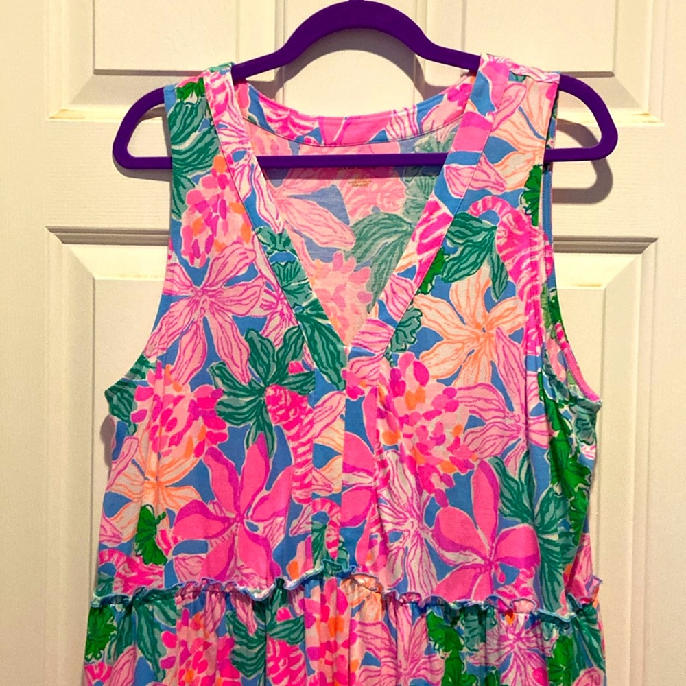 Lilly Pulitzer Lorina Dress XLarge EUC/ Like New in “Multi Tiger’s Lair” - Picture 3 of 10